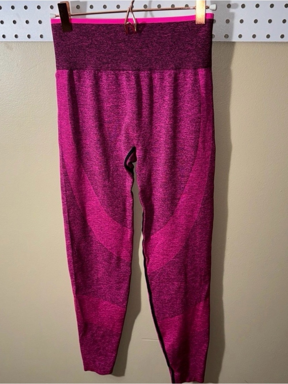 PINK Victoria's Secret Magenta Heather High-Waist Seamless Leggings